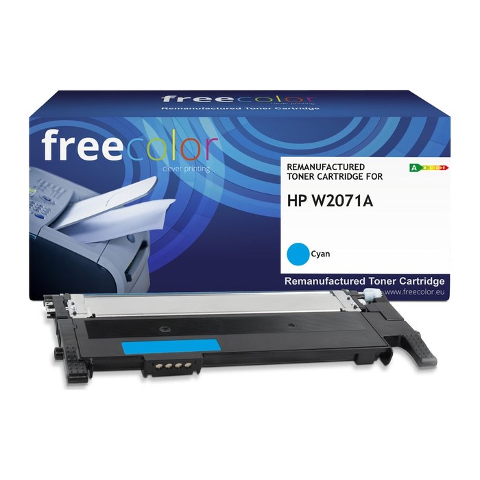 Freecolor Toner HP W2071A cyan mit chip 1000p kompatibel