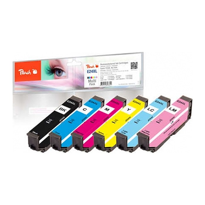 Peach Patrone Epson No.24XL T2438 MultiPack bk,c,m,y remanufactured