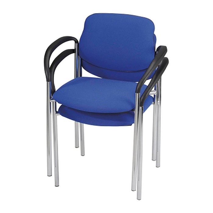 Nowy Styl Besucherstühle Styl blau Stoff, 2 St.