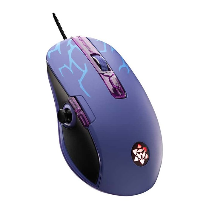 LEXIP Sasuke Gaming Maus kabelgebunden blau, schwarz