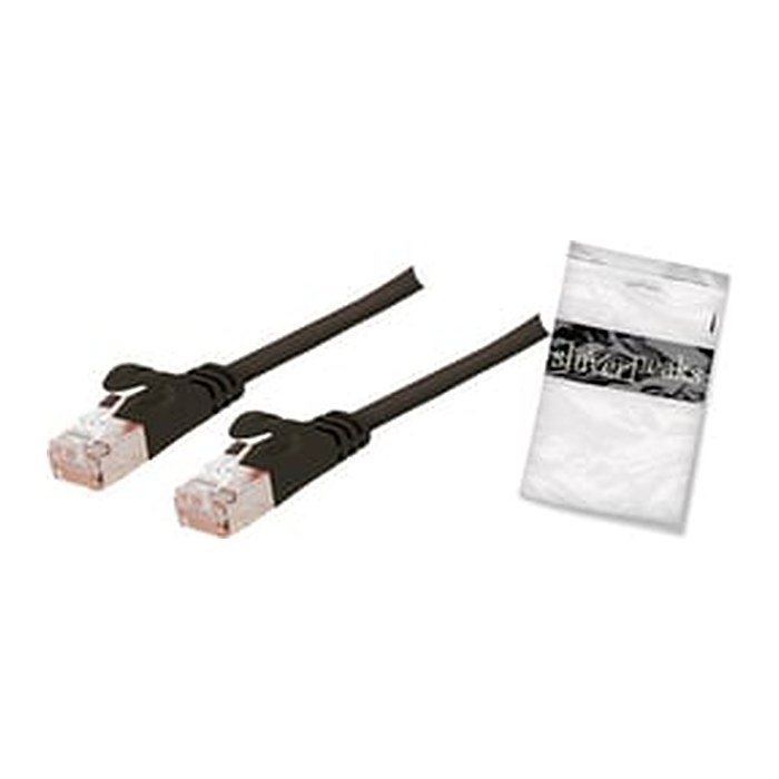 Shiverpeaks RJ45 Patchkabel-Flach, Cat7, slim, 1m schwarz
