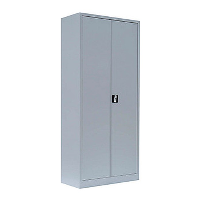 LÜLLMANN Stahlschrank 530330 lichtgrau 4 Fachböden 80,0 x 38,3 x 180,0 cm, aufgebaut, 1 St.