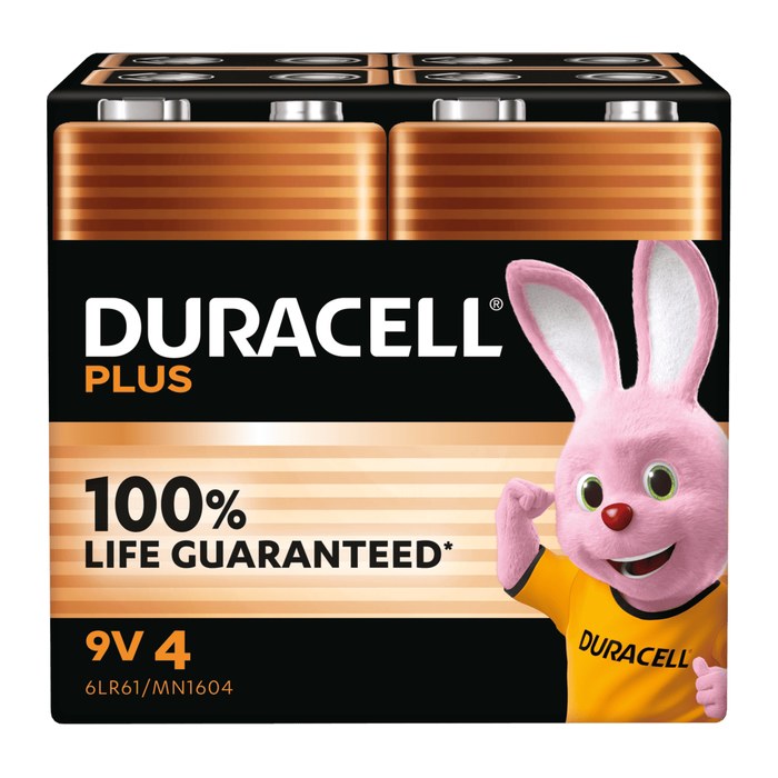 Duracell Batterie Plus NEW -9V (MN1604/6LR61) 4St.