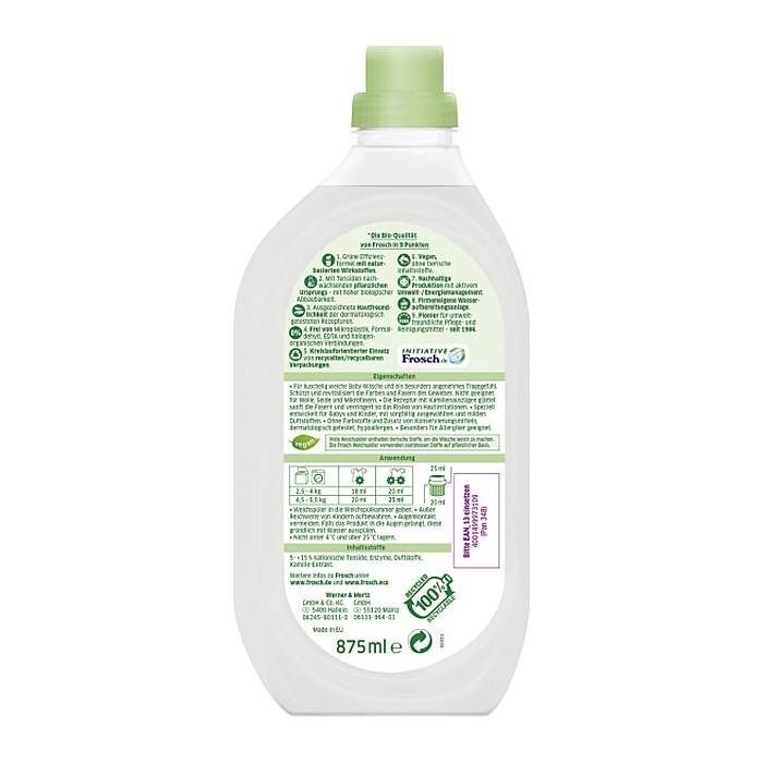Frosch® Baby Weichspüler Gel, 0,875 l