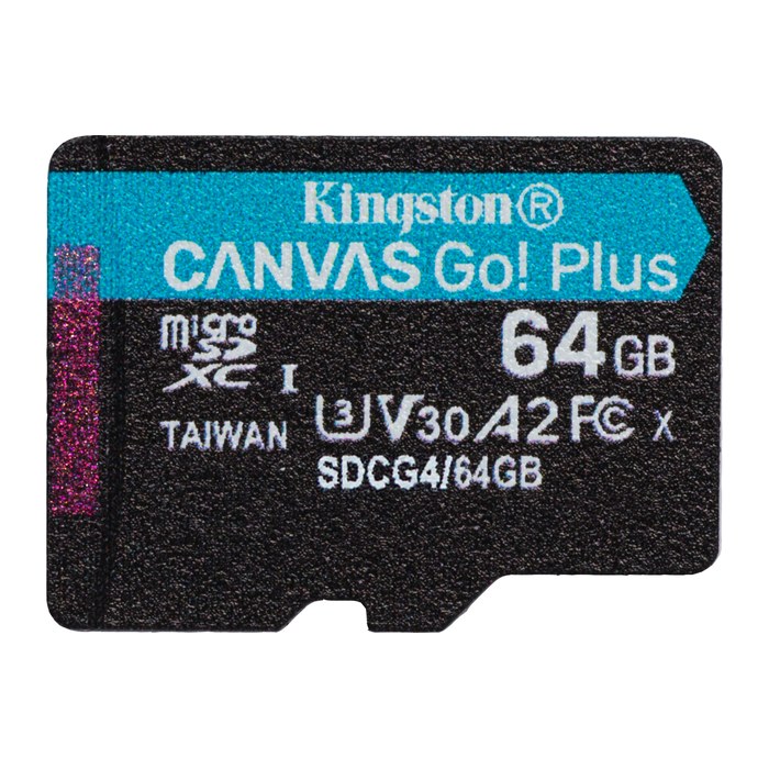 SD MicroSD Card 64GB Kingston SDXC Canvas Go Plus retail