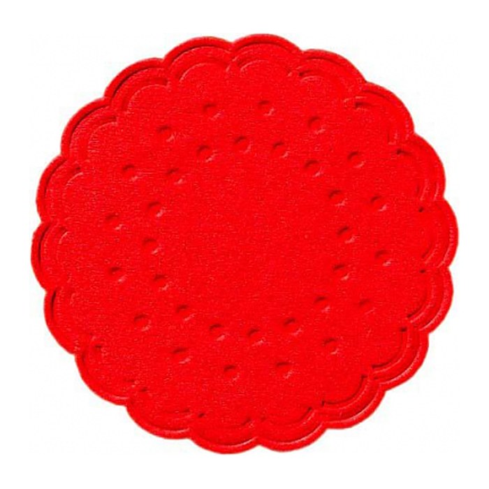 DUNI Tropfdeckchen rot Ø 7,5 cm, 250 St.