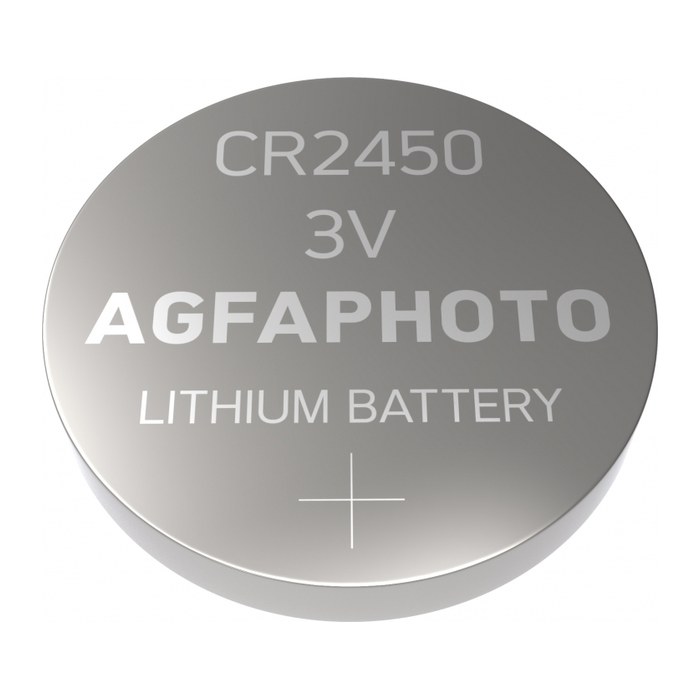 AgfaPhoto Batterie Knopfzelle CR2450 3V Extreme Lithium 5St.