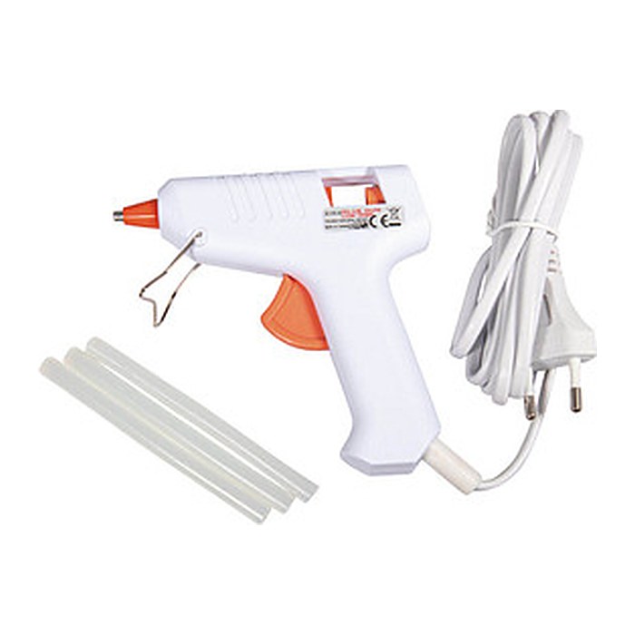 Rayher Niedrigtemperatur Mini Heißklebepistole weiß, 1 St.
