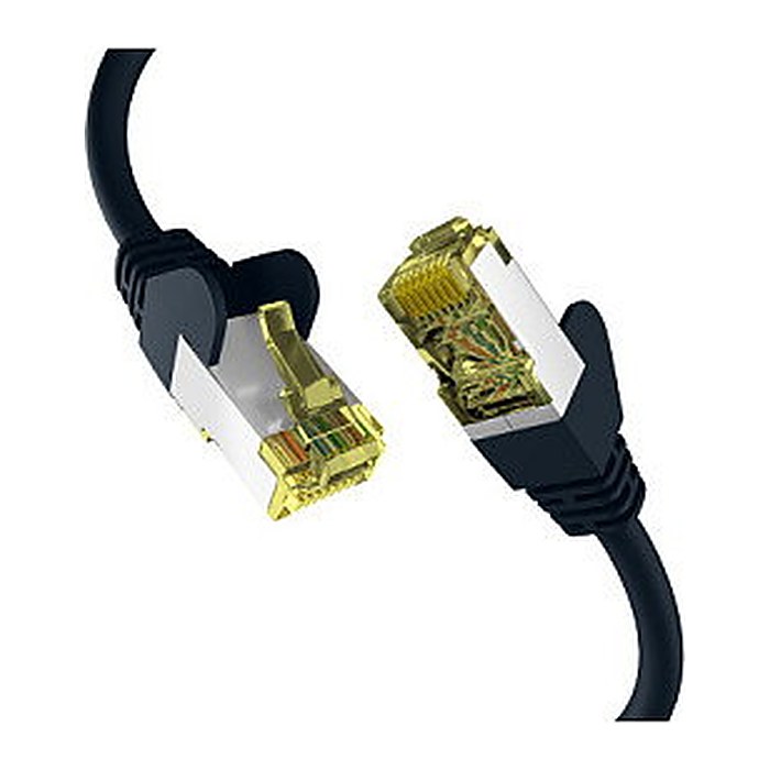 EFB RJ45 Patchkabel S/FTP Cat.6a PIMF 20.00m schwarz