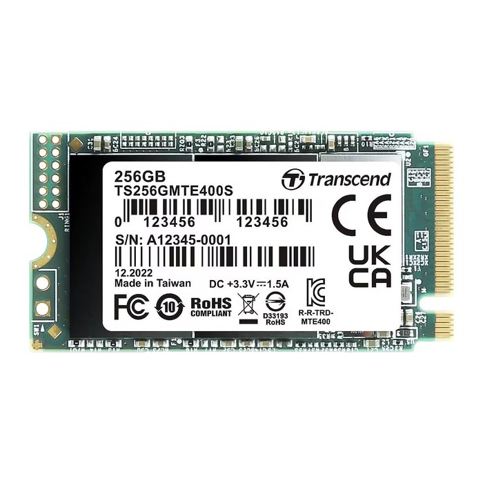 SSD 256GB Transcend M.2 MTE400S (M.2 2242) PCIe Gen3 x4 NVMe
