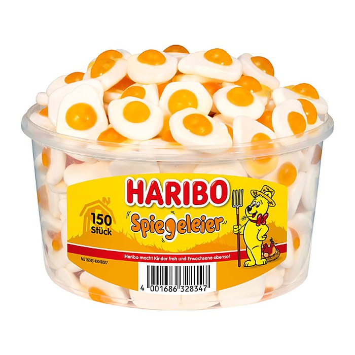 HARIBO SPIEGELEIER Fruchtgummi 150 St./1,0 kg, 150 St.
