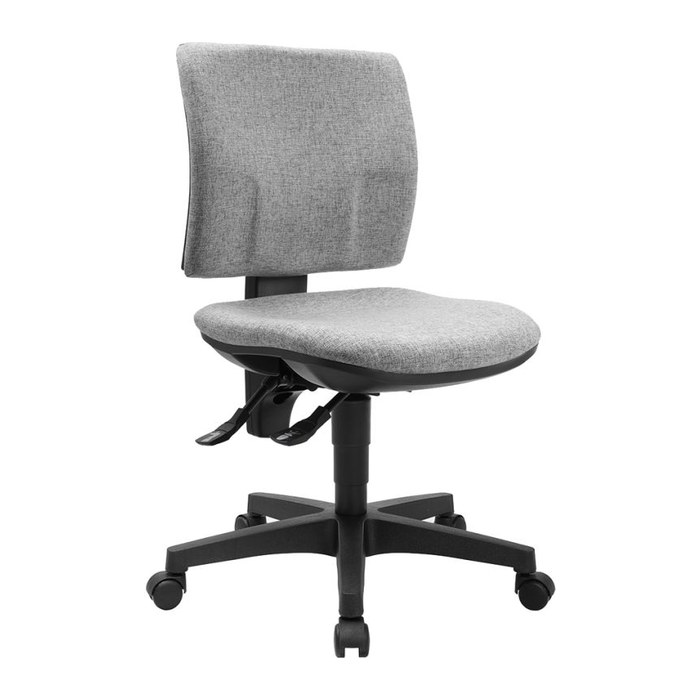Topstar Bürostuhl Pro 30, PU300G23 Stoff grau, Gestell schwarz
