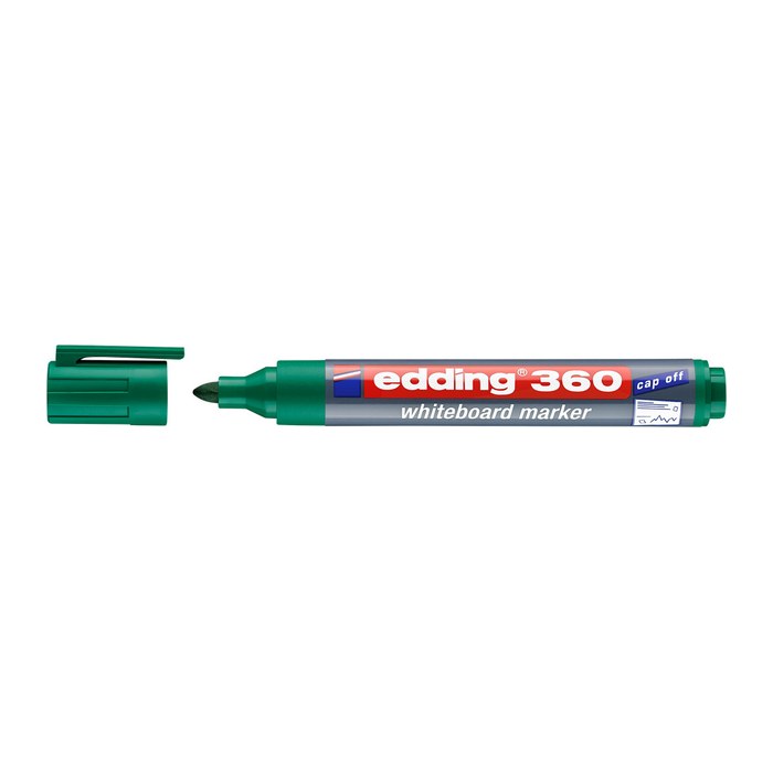 edding 360 Whiteboard-Marker grün 1,5 - 3,0 mm, 10 St.