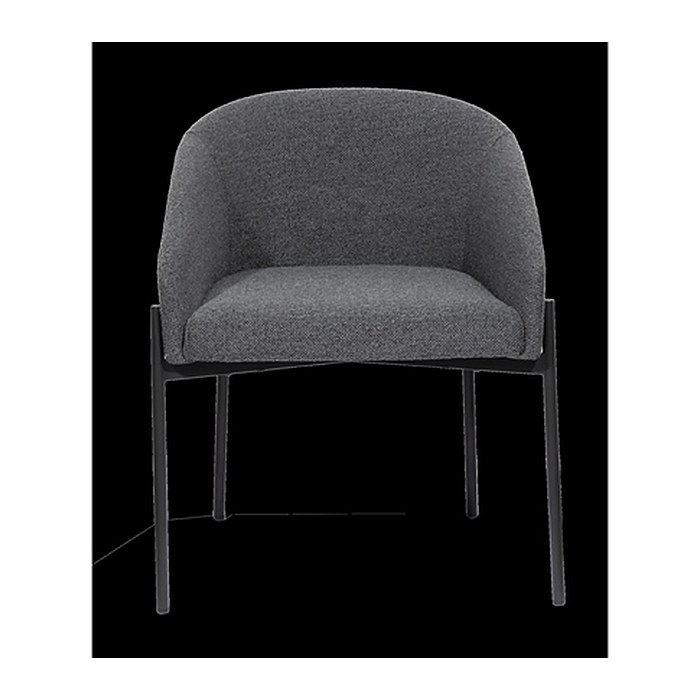 meet powered by PAPERFLOW Sessel MILO anthrazit schwarz Stoff 57,0 x 50,0 x 71,0 cm, 1 St.