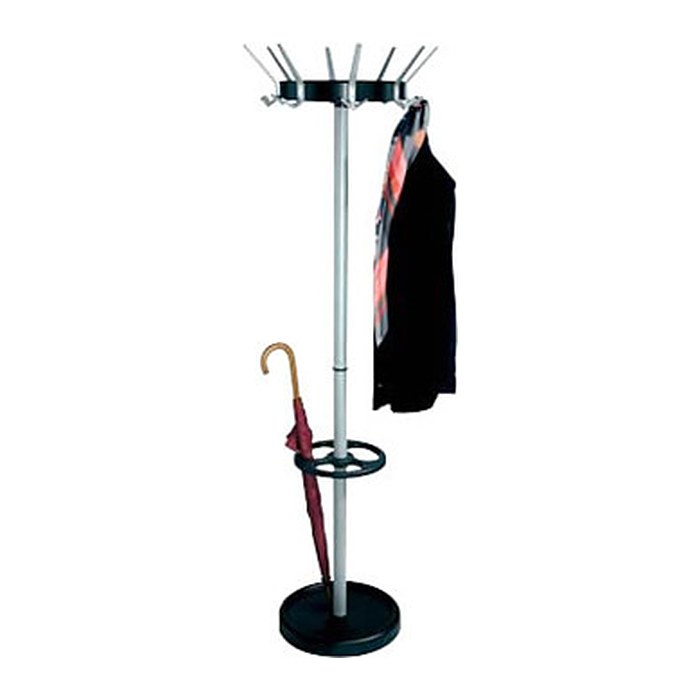 Kerkmann Kleiderständer Public Classic 30627714 silber Metall 24 Haken 43,0 x 175,0 cm, 1 St.