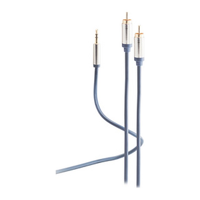 Shiverpeaks Audio Klinkenkabel 3,5mm auf 2xCinchStecker 5m
