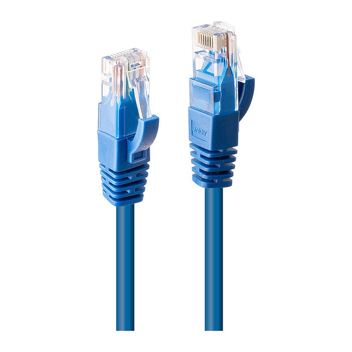 LINDY Patchkabel Cat6 U/UTP blau 1.00m