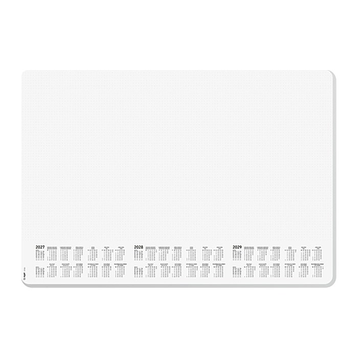 SIGEL Schreibtischunterlage Dotted 2027/2028/2029 weiß/schwarz Papier 59,5 x 41,0 cm, 30 Blatt