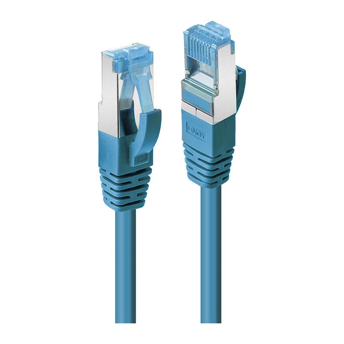 LINDY Patchkabel Cat6A S/FTP PIMF LSZH blau 0.30m
