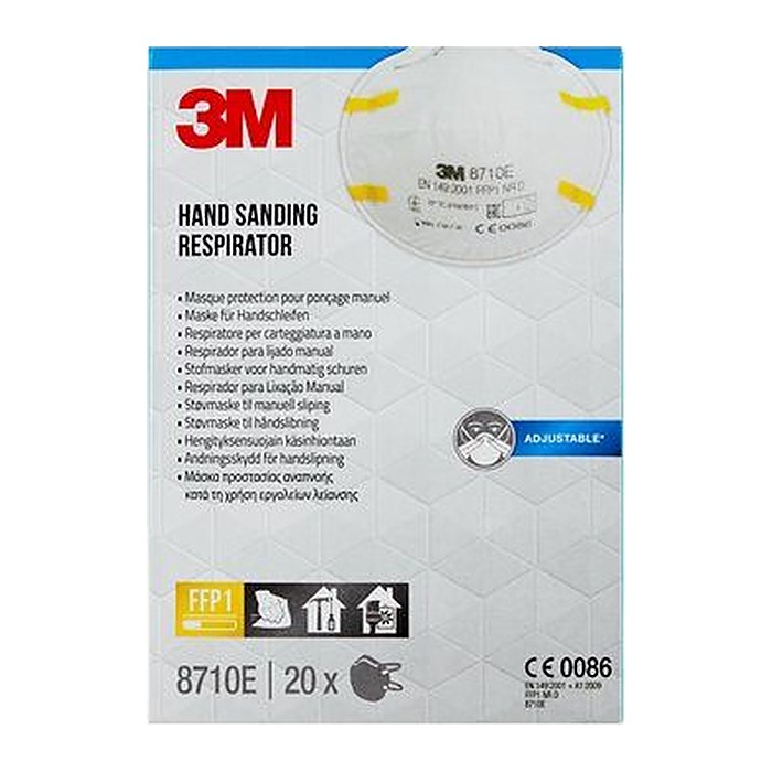 3M Atemschutzmasken 8710E FFP1 NR D DIN EN 149:2001, A1:2009, 20 St.