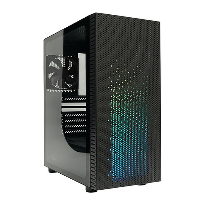 AZZA Gaming PC Gehäuse Celesta 340F Midi ATX ARGB Schwarz