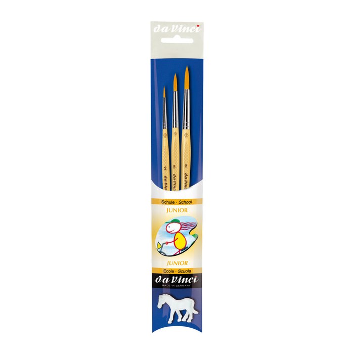 da Vinci Junior Pinsel-Set Größe 2, 5, 8, 3-teilig