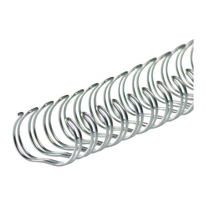 LMG Drahtbinderücken silber für 100 Blatt, 50 St.