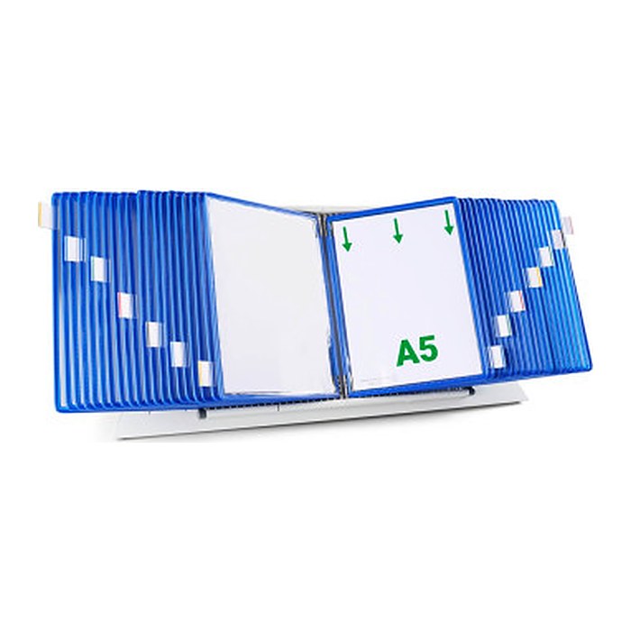 tarifold Sichttafelsystem 435401 DIN A5 blau mit 40 St. Sichttafeln, 1 St.