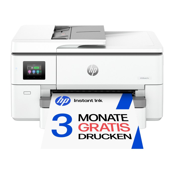 HP OfficeJet Pro 9720e All-in-One 3 in 1 Farb-Tintenstrahl-Multifunktionsdrucker weiß, HP Instant Ink-fähig