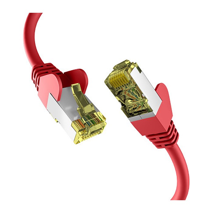 EFB RJ45 Patchkabel S/FTP Cat.6a PIMF 30.00m rot