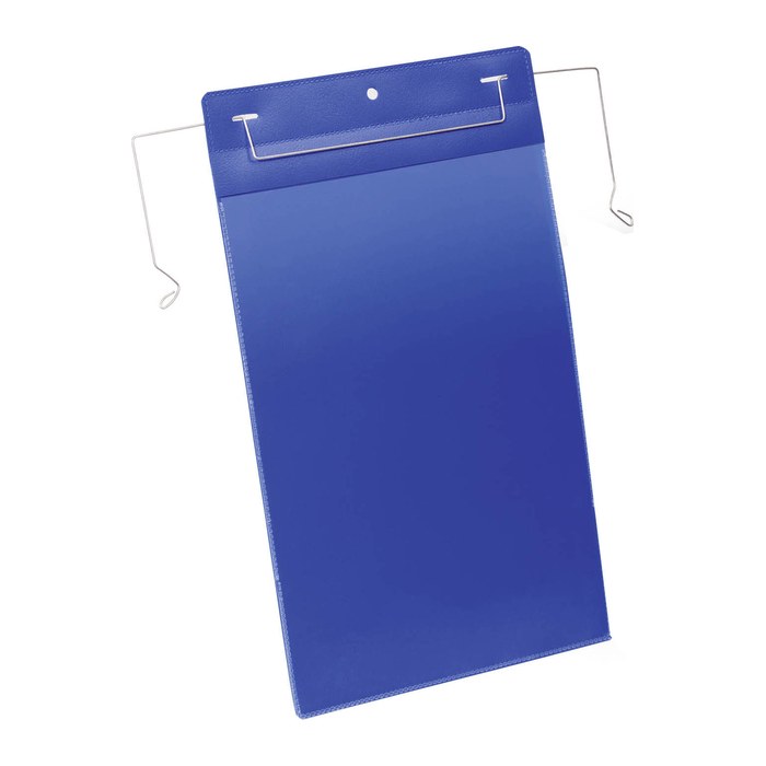 DURABLE Drahtbügeltaschen blau A4, 50 St.