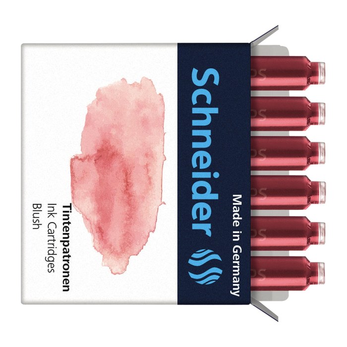 Schneider Tintenpatronen für Füller Pastell Blush, 6 St.