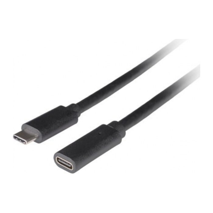 LANBERG USB-C Verlängerungskabel M/F 3.1 1,5m schwarz