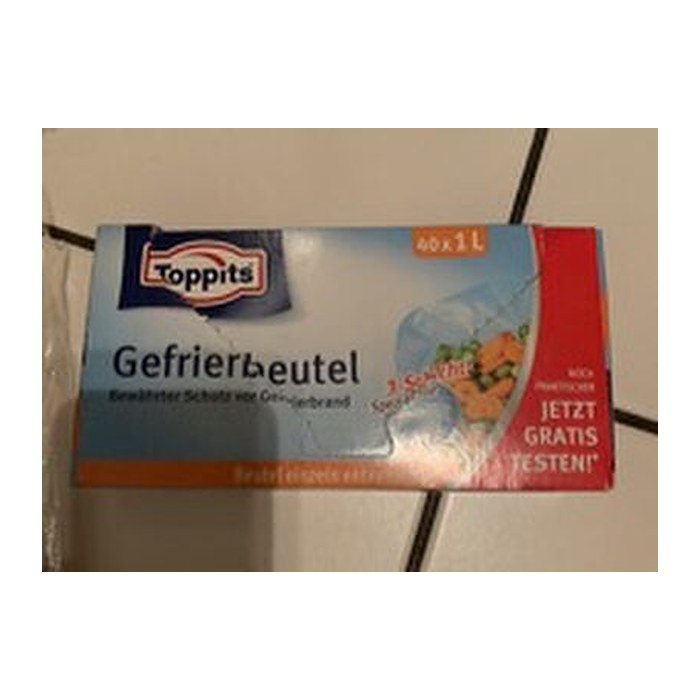 Toppits Gefrierbeutel 1,0 l, 40 St.