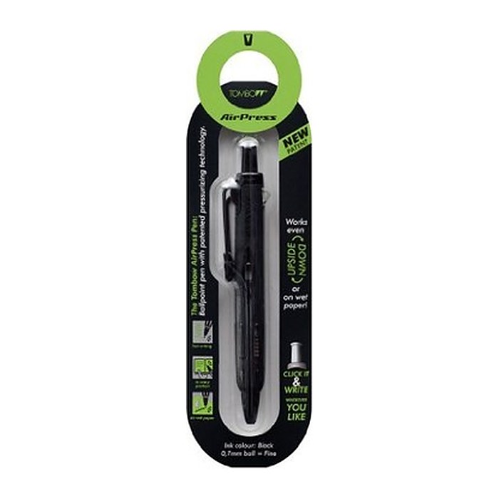 Tombow Kugelschreiber Airpress Pen schwarz, Schreibfarbe: schwarz, 1 St.