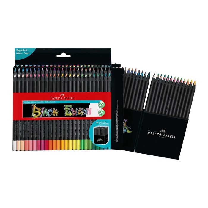 FABER-CASTELL Black Edition Buntstifte farbsortiert, 1 St.
