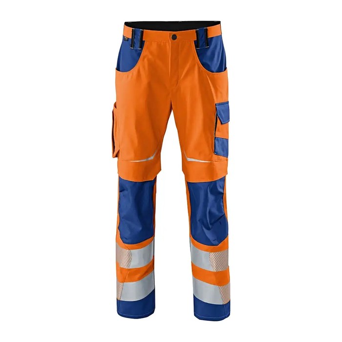 KÜBLER® unisex Warnschutzhose REFLECTIQ orange, kornblau Größe 25