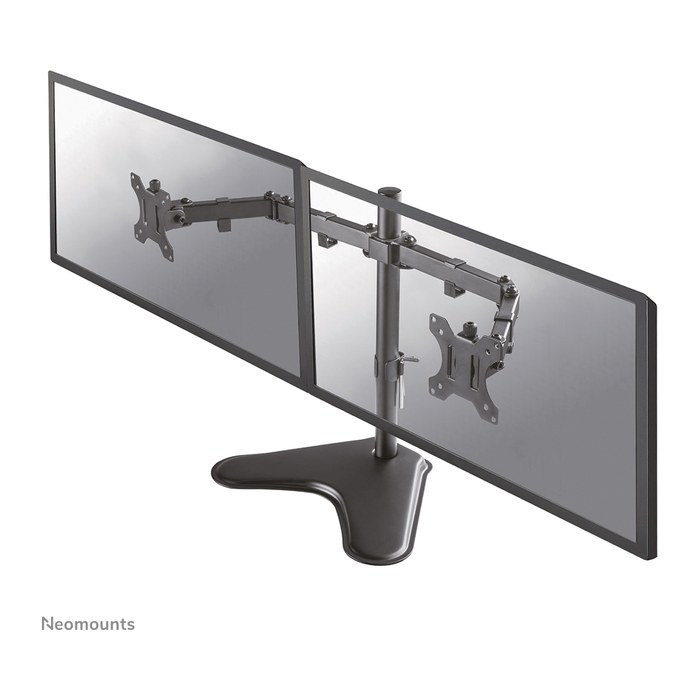 Neomounts Monitor-Halterung FPMA-D550DDBLACK schwarz für 2 Monitore, Tischständer