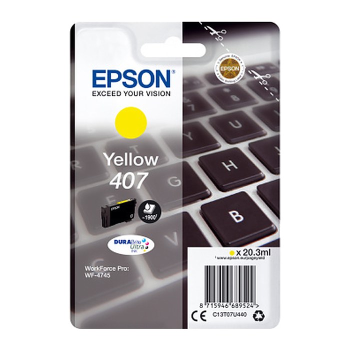 EPSON 407 / T07U4 (Tastatur) gelb Druckerpatrone