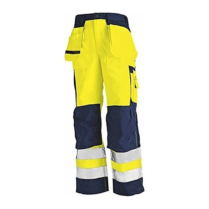 BLAKLÄDER® unisex Warnschutzhose HIGH-VIS "1533" gelb, marine Größe 27