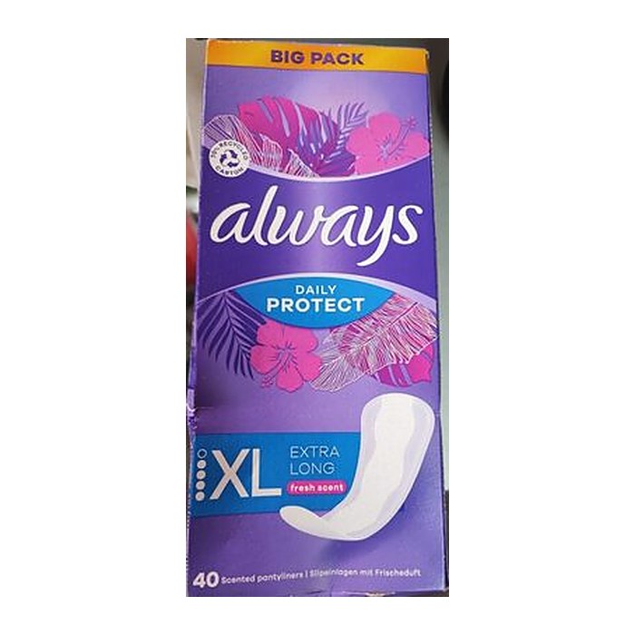 always Slipeinlagen Daily Protect Extra Long XL, 40 St.