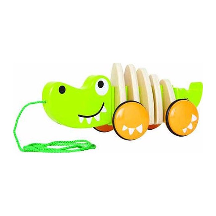 Hape Nachzieh-Krokodil "Croc" Lernspielzeug, 1 St.