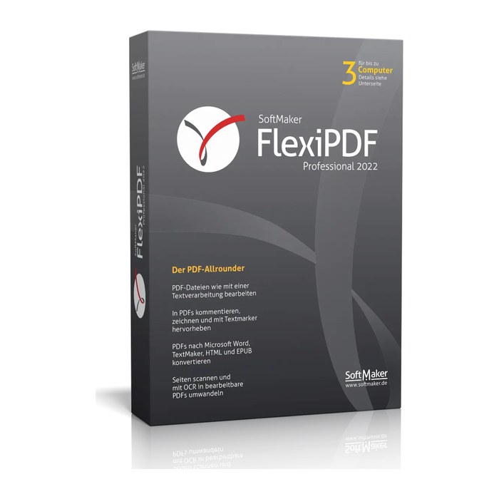 SoftMaker Flexi PDF Professional 2022 WIN 3Geräte