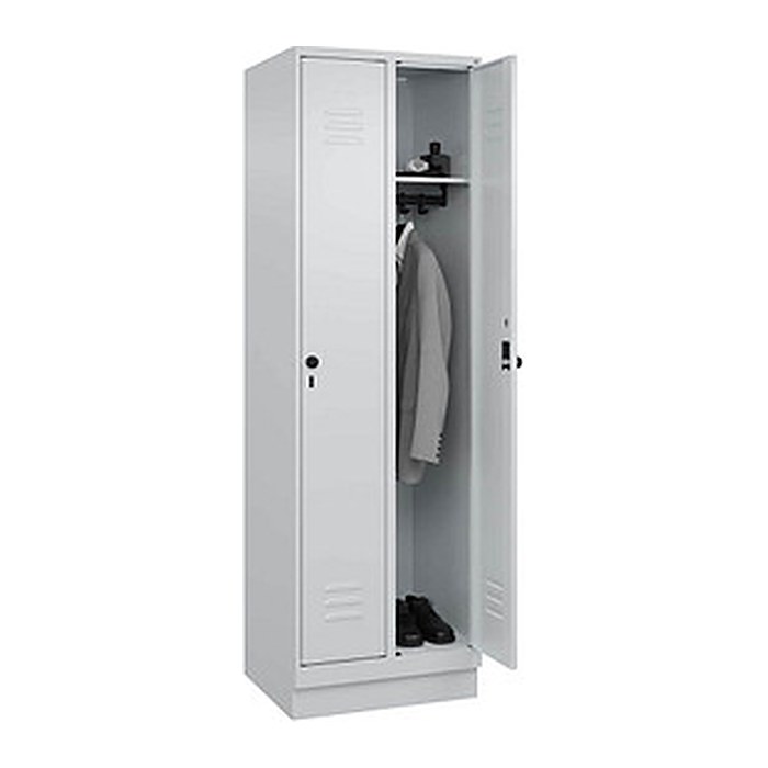 CP Spind Classic PLUS lichtgrau 080020-20 S10009, 2 Schließfächer 60,0 x 50,0 x 195,0 cm