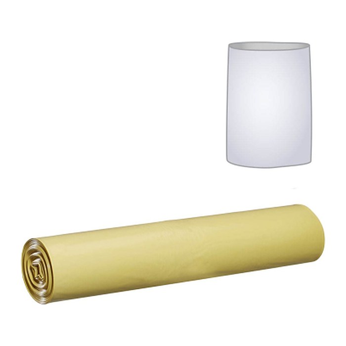 Müllbeutel 120,0 l gelb 33,0 µm, 4x 25 St.