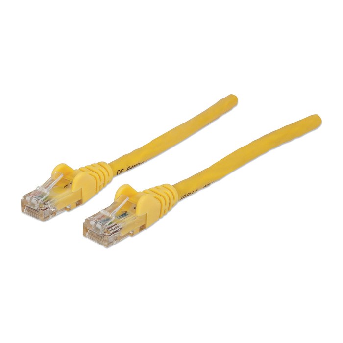 INTELLINET Patchkabel RJ45 U/UTP Cat6 3.00m Hebelschutz gelb