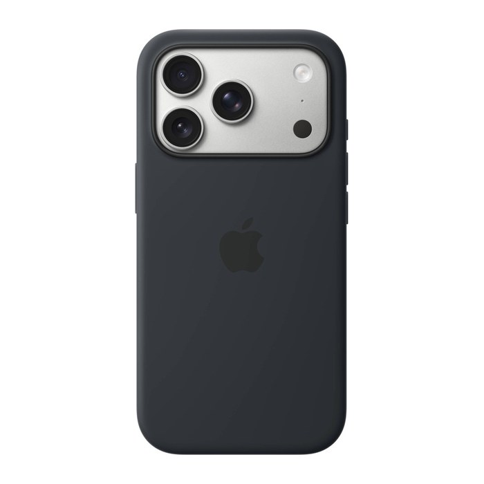 Apple Silikon Case mit MagSafe Handy-Cover für Apple iPhone 17 Pro schwarz