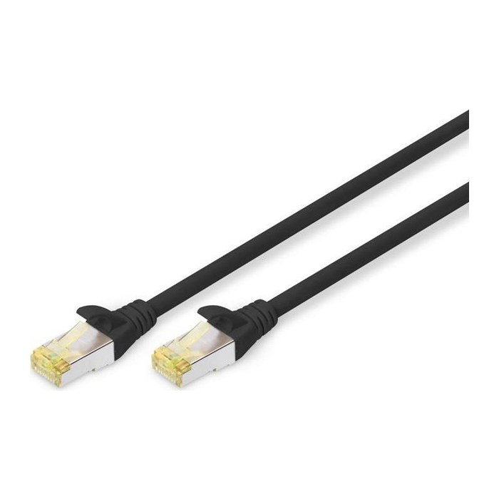DIGITUS CAT 6A S/FTP Patchkabel, 10 Stück, 5m, schwarz