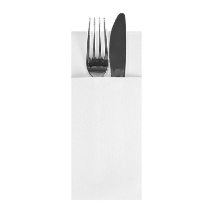 STARPAK Bestecktaschen Airlaid weiß 8,5 x 20,0 cm, 480 St.