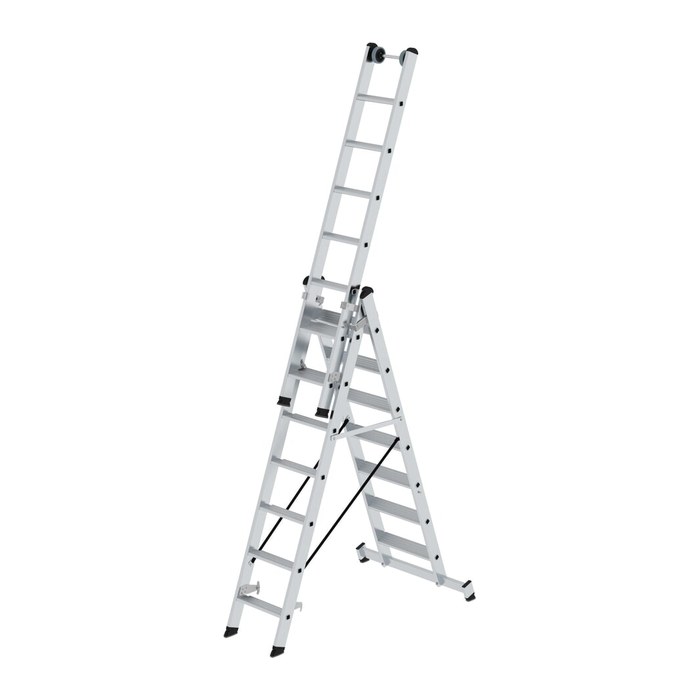MUNK Vielzweckleiter silber 3x 7 Stufen